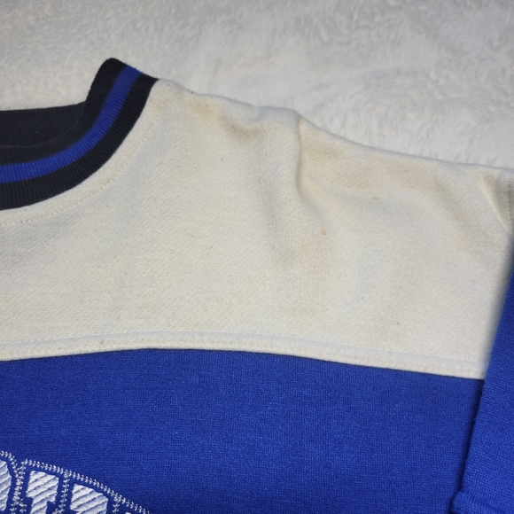 VTG University Of Kentucky Wildcats Crewneck Spellout Large Blue Stripe NCAA - Picture 3 of 8